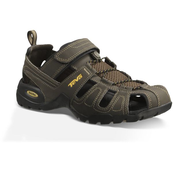 FOREBAY-sandal with elasticated lace and top velcro adjustability