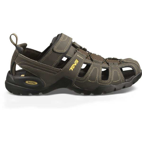 FOREBAY-sandal with elasticated lace and top velcro adjustability